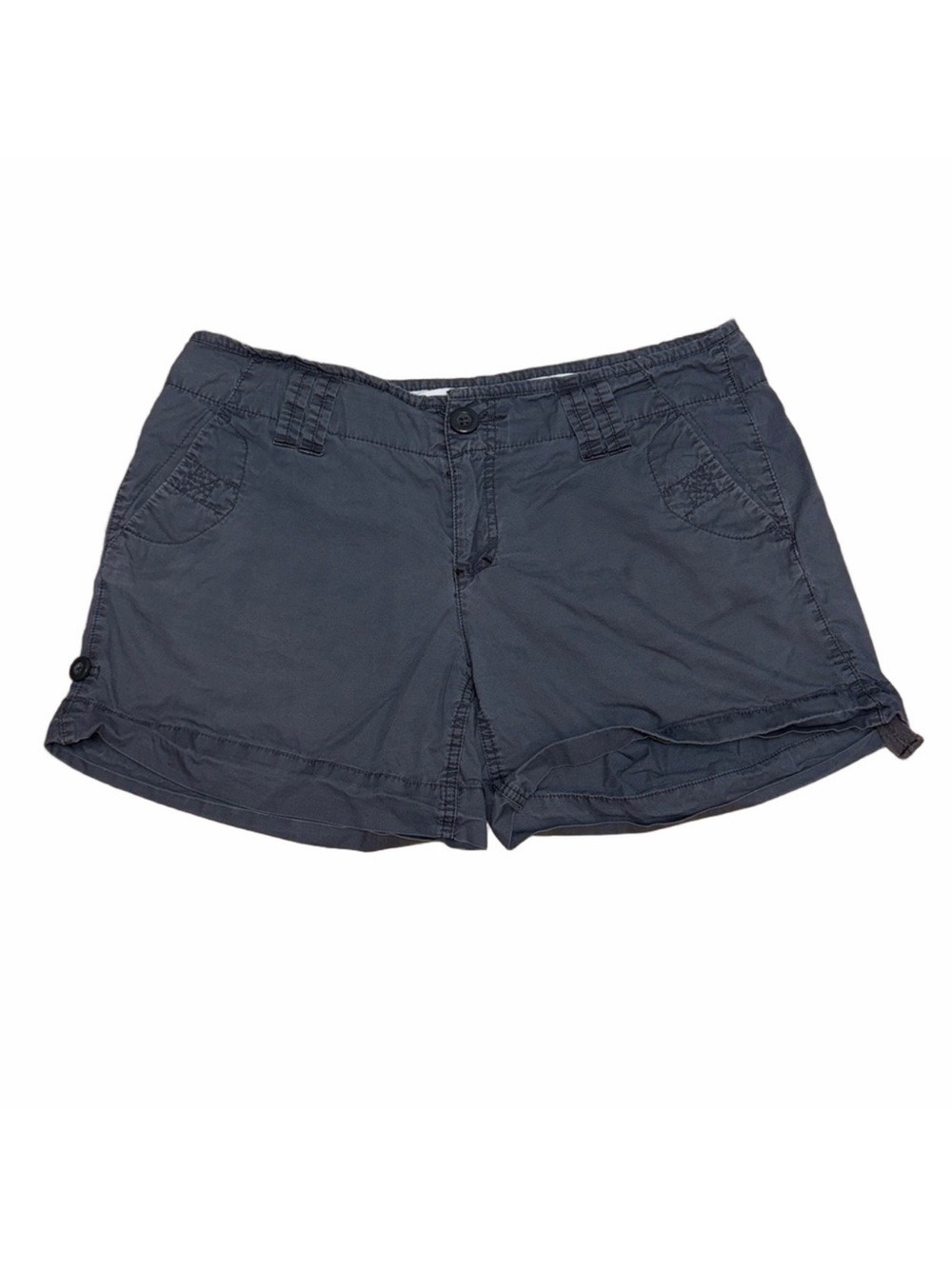 Bitten by Sarah Jessica Parker Gray Cotton Shorts. Summer Casual Vaca Beach